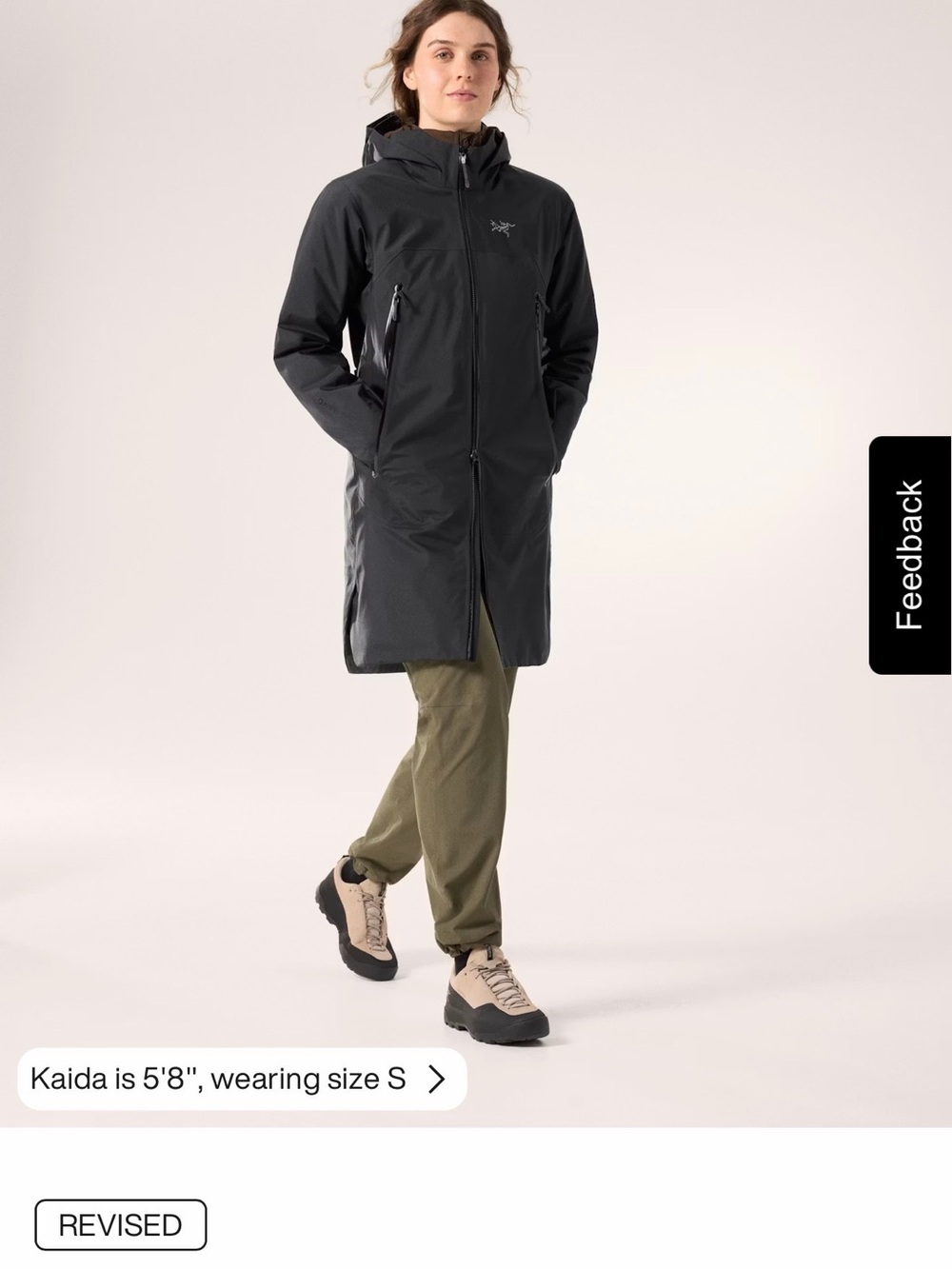 Arc'teryx BETA COAT - Women's Black Hooded Long Rain Jacket BNWT - Picture 4 of 6